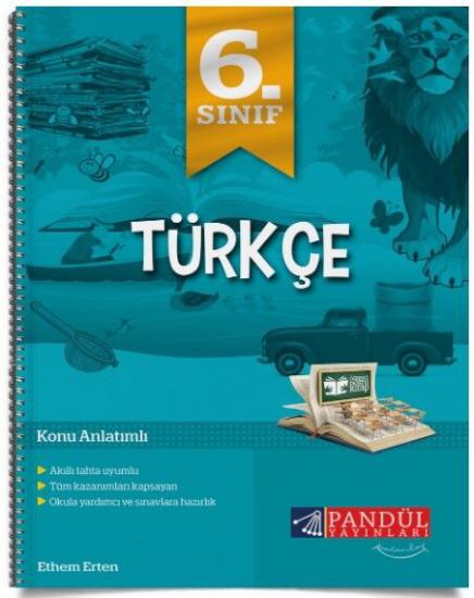Pandül Yayınları 6. Sınıf Türkçe Defteri